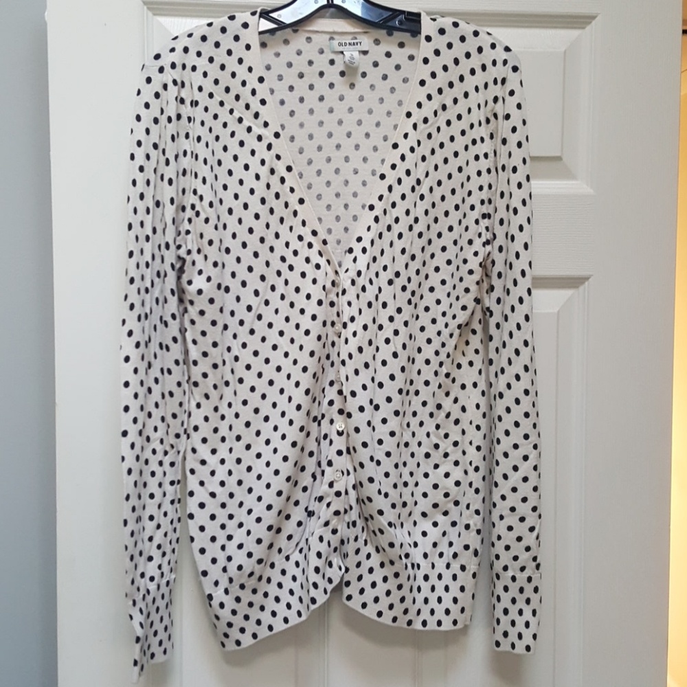 Polka dot old navy cardigan